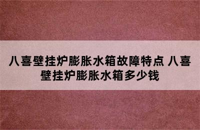 八喜壁挂炉膨胀水箱故障特点 八喜壁挂炉膨胀水箱多少钱